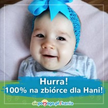 Udało się! Astronomiczna kwota na leczenie małej Hani z Ełku jest już na koncie!