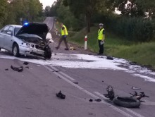 Motocyklista zginął w wypadku we Wronkach Wielkich