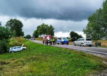 Wypadek w miejscowości Pomorze na Drodze Krajowej nr 16