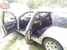 Pożar auta i domku, zasłabnięcie zatopiona łódź. Poniedziałkowe interwencje strażaków z Augustowa