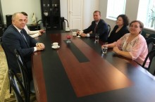 Sejny. Spotkanie konsula Litwy z pedagogami szkoły Žiburis