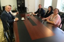 Sejny. Spotkanie konsula Litwy z pedagogami szkoły Žiburis