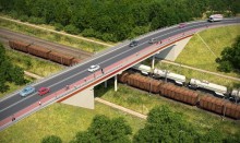 Rail Baltica. Wiadukt nad trasą szybkiej kolei