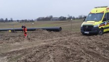 Zwłoki mężczyzny na terenie budowy gazociągu koło Raczek