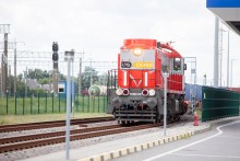 Rail Baltica. Pierwszy pociąg z kontenerami z Holandii przez Trakiszki do Kowna [zdjęcia]