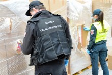 Budzisko. Białoruskie papierosy warte 7,5 mln zł w łotewskiej ciężarówce [zdjęcia]