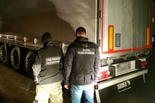 Budzisko, Szypliszki. Kierowca z Litwy ciągnął cudzą, niemiecką naczepę   