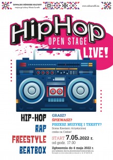 Suwalski Ośrodek Kultury zaprasza na Hip-hop OPEN Stage 