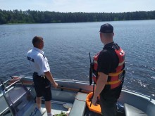 Gmina Giby. Pełnili służbę na wodzie, a gasili pożar