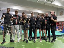 Kickboxing. Zawodnicy Panzera Suwałki wygrywali pojedynki na Warszawskiej Grandzie [zdjęcia]