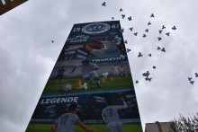 Mamy największy piłkarski mural w Polsce. Wigry Suwałki upiększyły osiedle Północ [zdjęcia]