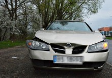 Suwałki. Uderzył w inny pojazd na rondzie. Mówił, że zaspał do pracy