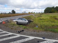 Kolejny wypadek drogowy w Moczydłach. Jedna osoba została ranna