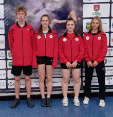 Mistrzostwa Polski Młodzików w Badmintonie. Brązowe medale debla chłopców i miksta SKB Suwałki