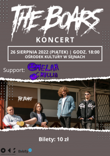 Koncert The Boars w Sejnach KONKURS