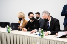 Prezydent Litwy w Mariampolu. O drogach pogranicza, biznesie, finansach samorządów 