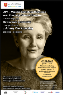 Kawiarenka Literacka – Anna Piwkowska