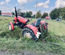 Śmiertelny wypadek koło Bargłowa Kościelnego. Rolnik został przygnieciony ciągnikiem
