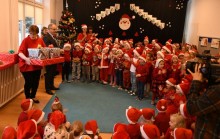 Suwałki. Dzieci witały ich jak prawdziwych Mikołajów [zdjęcia]