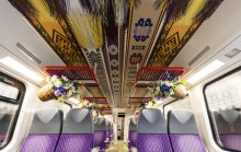 Litwa. Pociąg wielkanocny dla podróżnych na trasie Wilno - Kowno - Wilno 