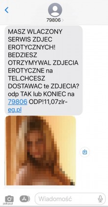 Dostałeś MMS o zapisaniu się do usługi erotycznej? Uwaga, to nowa forma oszustwa