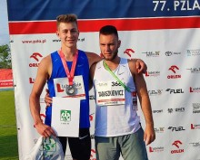 Lekkoatletyka. Mateusz Żyliński, oszczepnik LUKS Hańcza, wicemistrzem Polski do lat 20 