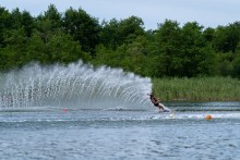 Narciarstwo wodne. Maja Żuk z UKS NaWa Suwałki na podium Water Ski Vilnius Open