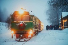 Litwa. Świątecznym pociągiem do świętego Mikołaja