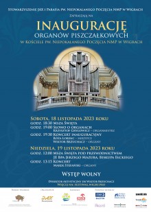 Nowe organy koncertowe w Klasztorze Pokamedulskim w Wigrach