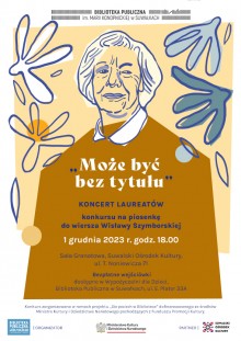 Koncert laureatów konkursu na piosenkę do wiersza Wisławy Szymborskiej