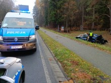 Sprawca wypadku w Leszczewku oddalił się z miejsca zdarzenia. Został zatrzymany przez policjantów