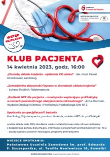 Klub Pacjenta w Suwałkach -  bezpłatne porady medyczne i badania 
