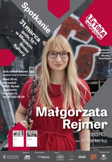 Małgorzata Rejmer spotka się z czytelnikami w Augustowie!