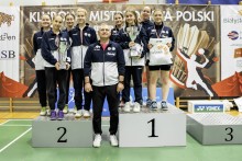 Badminton. SKB Suwałki trzykrotnie na najwyższym stopniu podium Klubowych Mistrzostw Polski