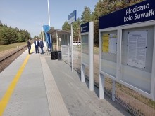 Przystanek kolejowy w Płocicznie koło Suwałk już po modernizacji [foto]