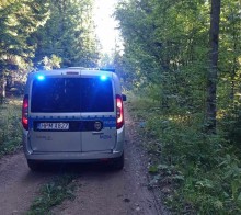 Suwalscy policjanci poszukiwali zaginionego grzybiarza