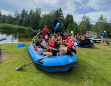 Szkoła Podstawowa w Puńsku kończy rok szkolny na pontonach  [zdjęcia]