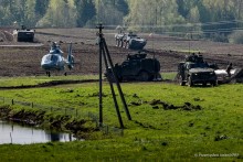 Prezydenci Polski i Litwy oraz Giżycka Brygada Zmechanizowana na ćwiczeniach na przesmyku [foto]