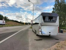 Zderzenie ciężarówki z autobusem w Budzisku [zdjęcia]