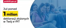 Już ponad 1 mln zeznań złożonych przez Twój e-PIT
