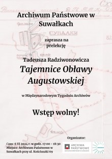 Wykład Tadeusza Radziwonowicza Tajemnice Obławy Augustowskiej