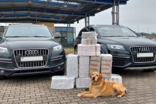 Przy granicy w Ogrodnikach. Pies wywąchał papierosy, przemytnicy stracą drogie auta?