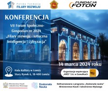 VII Forum Społeczno - Gospodarcze 2024. Filary rozwoju - sztuczna inteligencja i cyfryzacja