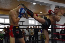 Kickboxing. Pierwszy pojedynek w nowej siedzibie klubu Panzer Suwałki [zdjęcia]