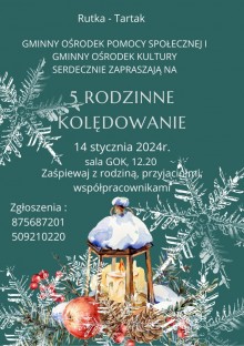 V Rodzinne Kolędowanie w Rutce-Tartak