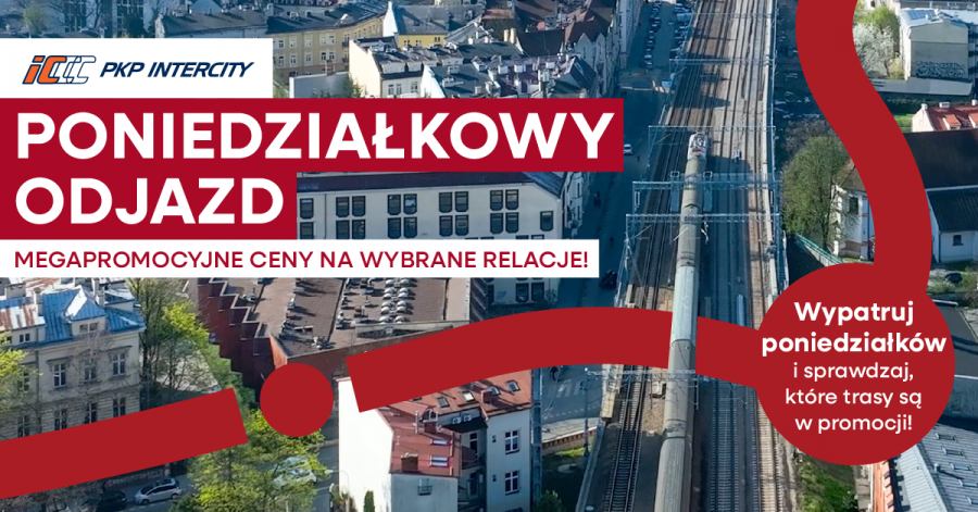 Poniedziałkowy odjazd z PKP Intercity! Tańsze bilety na pociągi do Wilna 