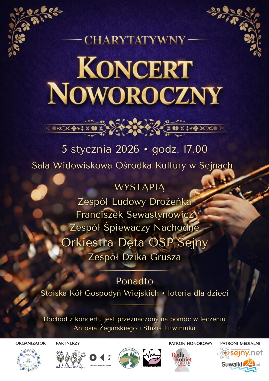 Charytatywny Koncert Noworoczny w Sejnach