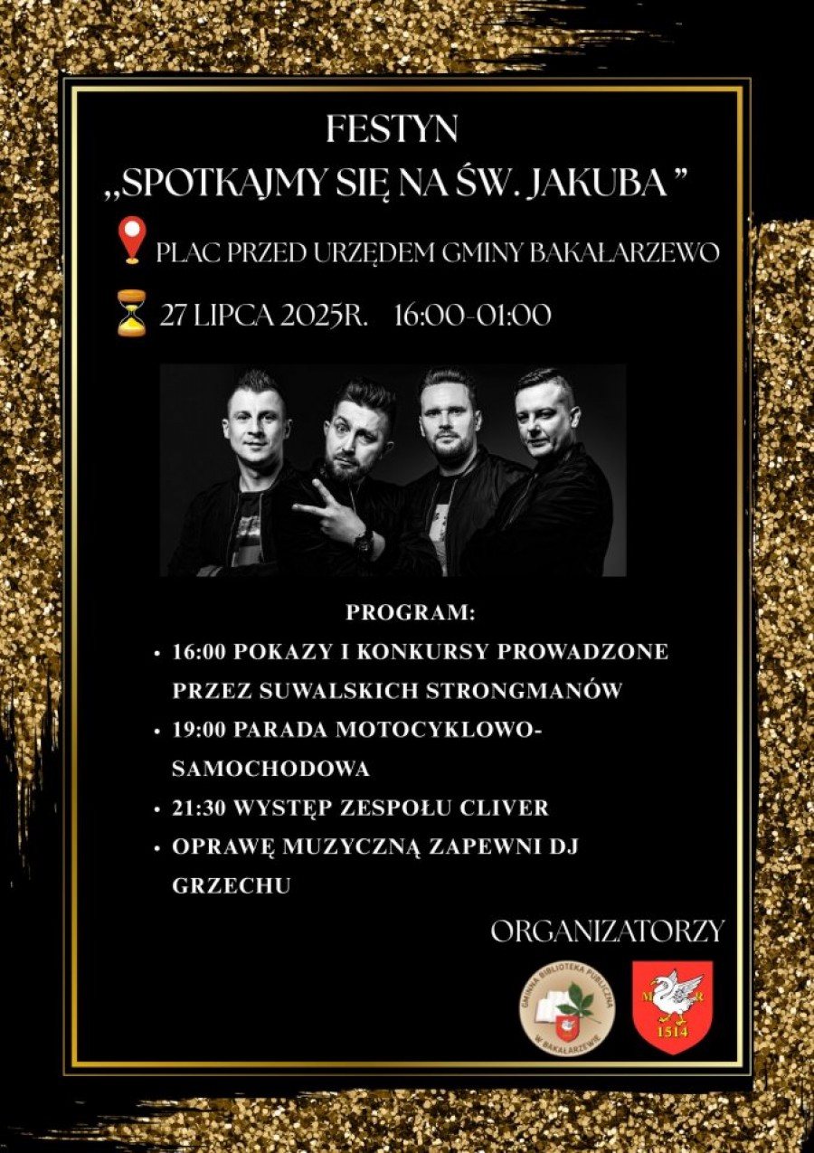 Odpust, parada motocyklowa, piana party i koncerty w Bakałarzewie