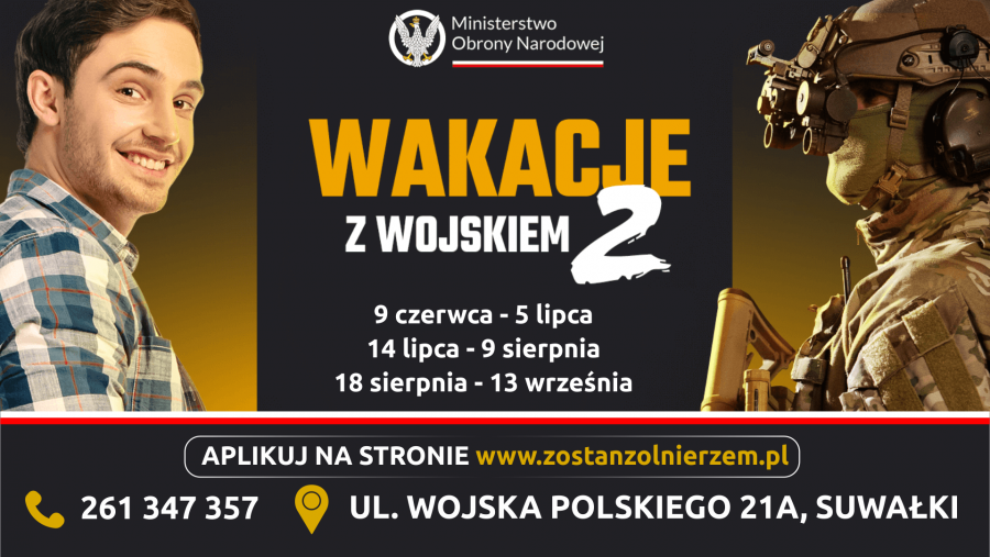 A może wakacje w czołgu? Wojskowe Centrum Rekrutacji w Suwałkach zaprasza na szkolenia