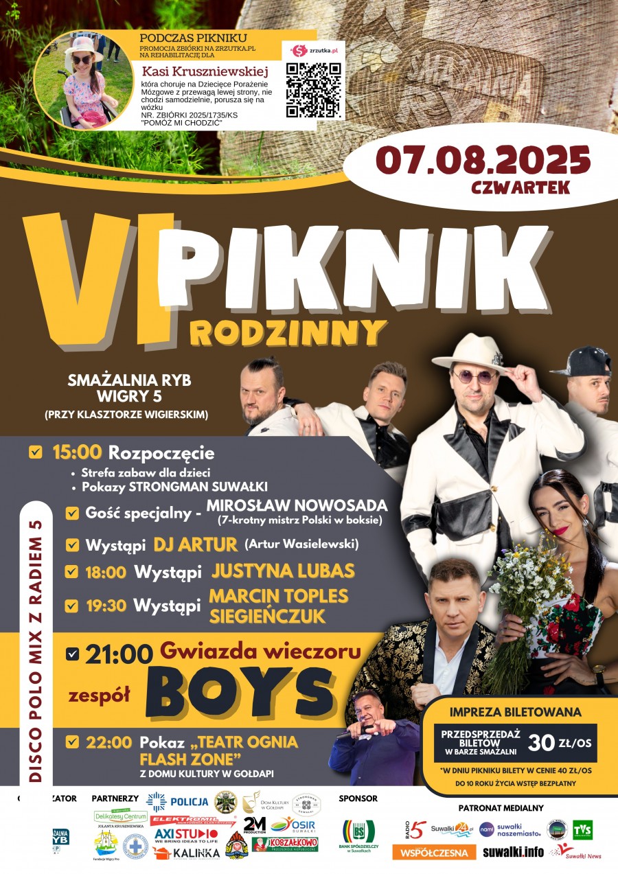 Zespół Boys gwiazdą VII Pikniku Rodzinnego w Smażalni Ryb Wigry 5
